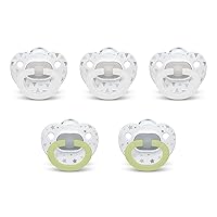 Orthodontic Pacifiers, 0-6 Months,Timeless Collection, Amazon Exclusive, 5 Pack