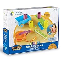 Learning Resources STEM Simple Machines Activity Set, Hands-on Science Activities, 19 Pieces, Ages 5+