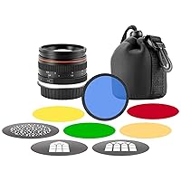 Westcott 50mm f/1.4 Lens Kit for Accessory for Lindsay Adler Optical Spot Kit - Includes 3 Bonus Gobos and Creative Color Gels