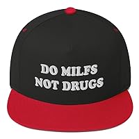 Do Milfs Not Drugs Hat Don't Do Drugs Embroidered Snapback Hat Love Milf Cap Hot Moms Hat Humorous Flat Bill Cap