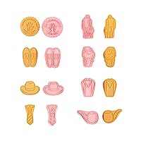 8Pcs Plastic Biscuits Molds Cookie Stamps Father Day Cookie Cutters DIY Fondants Cake Molds Kitchen Pastries Bakewares Plastic Biscuits Molds Easy To Clean Bakings Tool