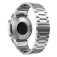 26 22 20MM Watchband For Garmin Fenix 7X 7 7S 6X 6 6S Watch Quick Release Stainless Steel Wrist Band For Fenix 5X 5 3HR 5S 935 945 Strap