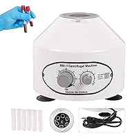 Electric Centrifuge Machine, Lab Laboratory Centrifuge with Speed Control and Timer, Lab Mini Benchtop Centrifuge 110V 60HZ Capacity 6 x 20ml Max 4000 RPM, 800-1