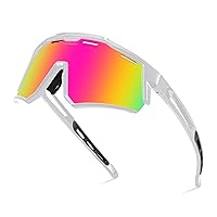 FEISEDY Polarized Sports Sunglasses for Men Women, Teens Baseball Tennis Sunglasses, TR90 Cycling Glasses B4151