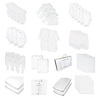 HonestBaby 50-Piece Oh Baby Organic Cotton Set in a Gift Box