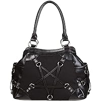 Stand Still Handbag Woven Pentagram Gothic Alternative Purse Bag