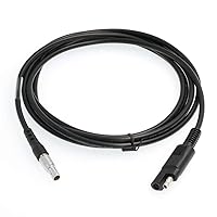12V External Battery Power Cable 7 Pin to SAE 2-pin for Trimble R7 R8 R10 GPS GNSS Receiver 5700 5800 SPS 1.8M