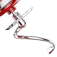 Stainless Steel Spiral Dough Hook for KitchenAid Stand Mixer, Bread Hook Attachment Fits 4.5-5 QT Mixing Bowl for Tilt-Head Stand Mixers, Mixer Accessories, Dishwasher Safe by GVODE