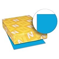 Neenah Paper 22861 Color Cardstock, 65lb, 8 1/2 x 11, Celestial Blue, 250 Sheets
