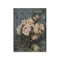 Posters Oil Painting Floral Poster Botanical Floral Art Room Aesthetics Decorative Art Abstract Art Poster Canvas Art Poster And Wall Art Picture Print Modern Family Bedroom Decor 24x32inch(60x80cm) U