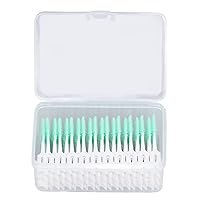 160Pc Soft Silicone Dental Picks Toothpicks Between Teeth Brush,sInterdental Brush Tooth Floss,Disposable Toothpicks Cleaning Brush Fits Adults & Children Oral Care,Tooth Cleaning Tools(green)