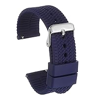 Silicone Watch Band Quick Release Soft Rubber Watch Strap for Men Women