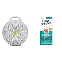 Yogasleep Hushh White Noise Machine, Little Remedies Gripe Water for Gas & Colic Relief - Baby Sleep Sound Soother & Tummy Discomfort Aid Gift Set
