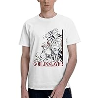Anime Goblin Slayer T Shirt Boy's Summer O-Neck Clothes Casual Short Sleeves Tee White
