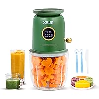 Baby Food Maker, 18 in 1 Baby Blender for Baby Food, Fruits, Meat, Baby Food Processor with Baby Food Containers, Baby Plates, Silicone Spoon, Glass bowl, Spatula, Baby Essentials Gift Set