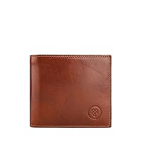 Maxwell Scott - Mens Luxury Leather Wallet with Coin Pocket Pouch - Handmade from Full Grain Hides -The Ticciano Chestnut Tan