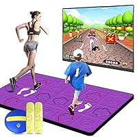 Double Dancing mat, Children's Birthday Gift for Boys and Girls, Plug and Play, Compatible with TV/Computer, Enhance The Coordination of Limbs and Eyes