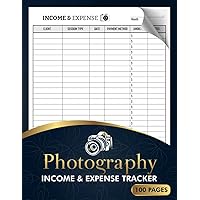 Photography Income & Expense Tracker: Monthly Photographer Profit & Loss Log Book | Get Ready For Tax Returns | 100 Pages, Photographer Business Forms