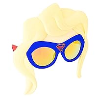 Sun-Staches Supergirl Sunglasses | DC Comics Costume Accessory | UV400 | One Size Fits Most