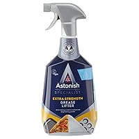Astonish Specialist Extra Strength Grease Lifter with Baking Soda - No Scrub De-Greaser Formula for Kitchen Surfaces, Trays & Pans - Vegan Cruelty Free Household Cleaning Supplies, 750ml Spray Bottle