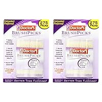The Doctor's BrushPicks Interdental Toothpicks, 275 Count (Pack of 2)