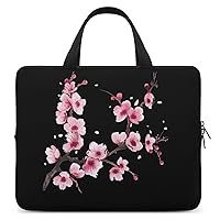 Japanese Cherry Blossom Travel Laptop Bag Sleeve Case With Handle Shockproof Notebook Briefcase Protective Cover