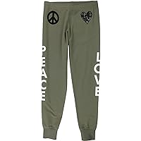 Love Moschino Womens Peace Love Athletic Jogger Pants