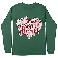 Bless Your Heart Long Sleeve T-Shirt - Cute T-Shirt - Heart Long Sleeve Tee Shirt
