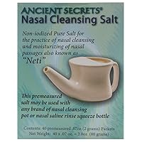 Ancient Secrets Nasal Cleansing Pot Salt 40 Pkt
