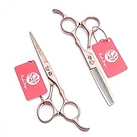 Professional Hairdressing Scissors Set, 6.0 Inches Hair Cutting Scissors Kit, Barber Hair Cutting & Thinning Shears, Sharp and Durable, for Men, Women and Kids,6.0