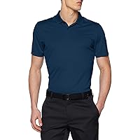 Men's Dry Victory Solid Polo Golf Shirt, College Navy/Black, X-Large