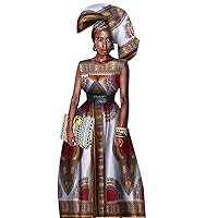Traditional African Women Print Wax Long Dresses for Women Africa Dashiki Dresses