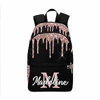 Customized Casual Unisex Daypack Bags Backpack Glitter Drops Waterproof Multifunctional Large Travel Travel Bookbag to Nephew from Uncle