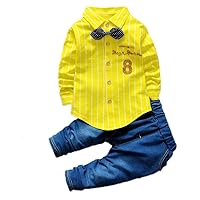 Kids Baby Boys Clothing Set Shirt and Jeans Pants Clothes Suit for Little Boy