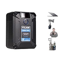 SONGING FXLION Nano Two 98WH Tiny V-Mount/V-Lock Battery with Type-C, D-tap, USB A, Micro USB for Cameras, Camcorders,Large LED Lights, Monitors, MacBook and Smartphone