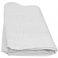 X51000 Thermal Blanket Leno Weave, Twin Size, 2.5 lb, White, AX51000