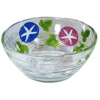 Kyoto Color Painting Glass, Young Leaves, Multi-Purpose Pot (with Presentation Box), Morning Glory