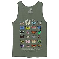 Cute Butterflies Graphic Printed Butterfly Monarch Vintage Collection Men's Tank Top