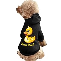 Mama Duck Dog Hoodie Soft Dog Sweatshirt Pet Clothes Pullover Sweater Coat for Puppy Cat Custume S