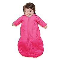 baby deedee Sleep Nest Travel Quilted Baby Sleeping Bag Sack with Sleeves, Hot Pink, Medium (6-18 Month), T289
