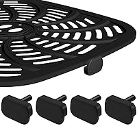 Air Fryer Rubber Feet for Gourmia GAF686 GAF798 GAF838 Air Fryer Oven etc, 4 PCS Heat Resistant Food Grade Anti-scratch Silicone Air Fryer Replacement Parts Tabs Tips Accessories Covers
