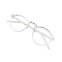 VisionGlobal Blue Light Blocking Glasses for Women/Men, Anti Eyestrain, Computer Reading, TV Glasses, Stylish Oval Frame
