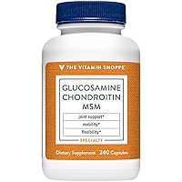 The Vitamin Shoppe Glucosamine, Chondroitin, MSM (240 Capsules)