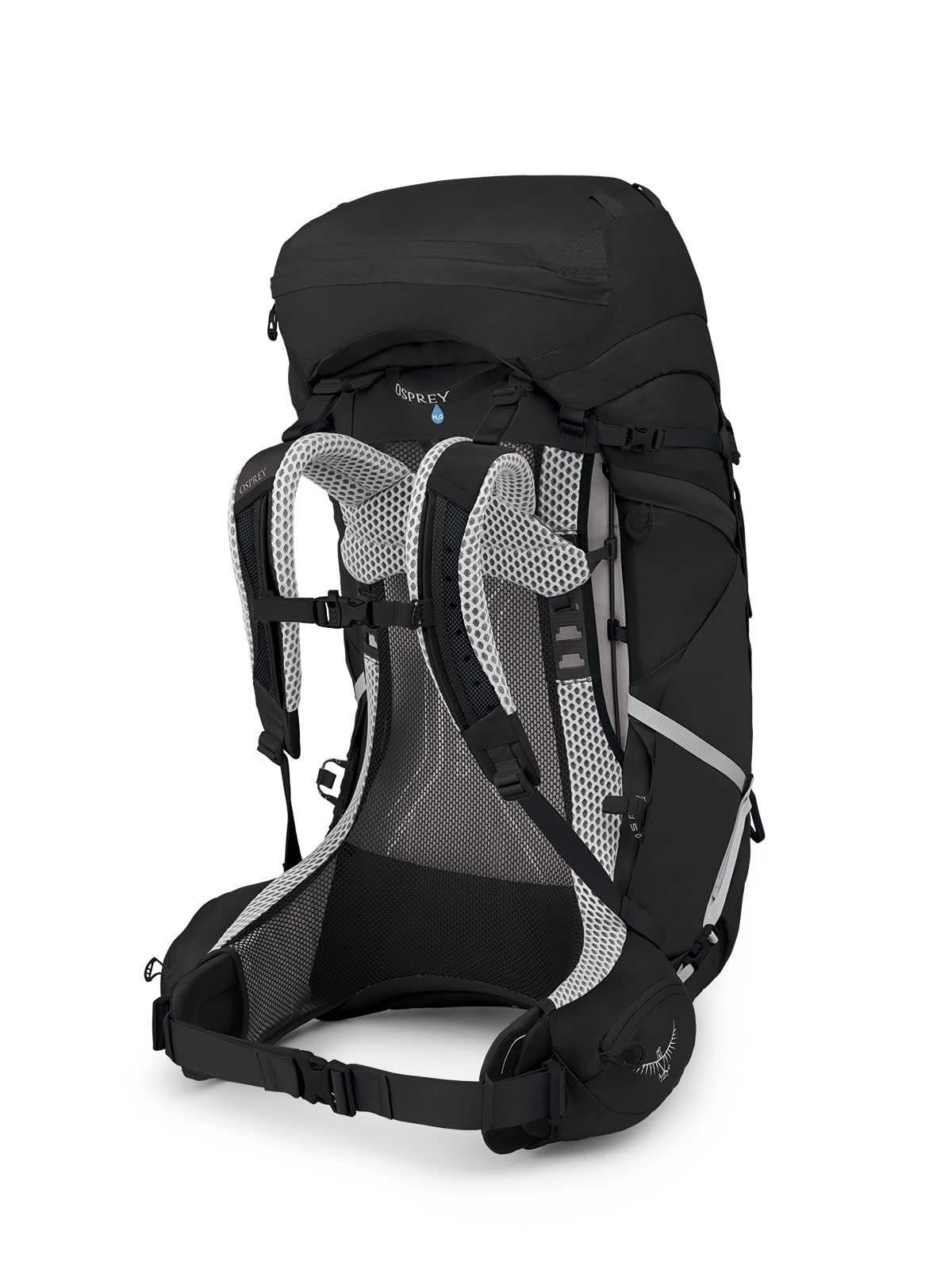 Osprey Atmos AG LT 65L Men's Hiking Backpack, Black, L/XL