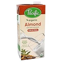 Pacific Foods Almond Milk, Original, 32 oz (12-pack), Shelf Stable, Plant-Based, Keto Friendly, Vegan, Non GMO