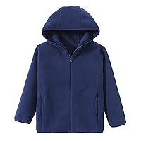 Children Boys Girls Winter Windproof Coats Solid Zipper Jackets Kids Warm Fleece Outerwear Casual Cute Clothes
