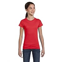 Sportswear Girl's Fine Jersey Longer-Length T-Shirt, Red, X-Small