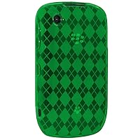 Amzer Luxe Argyle Skin Case for BlackBerry Curve 8520 - Green