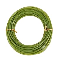 SUPERFINDINGS 10m Green Tubing Roll Flower Tubes Flower Bouquets Artificial Accessories Afloral Stems for Bundling Artificial Flower Stems, Inner Diameter:4mm