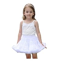 Girls Tutu Skirt Multi Layers Birthday Party Princess Elastic Waist Soft Tulle Toddler Baby Girls Ballet Dance Outfit